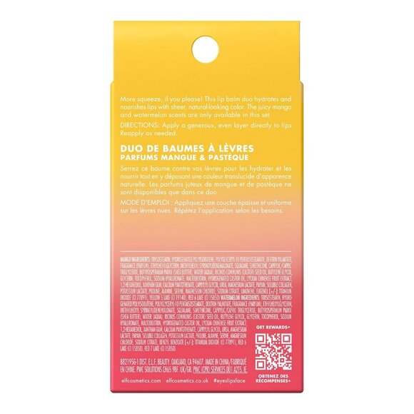 Brand New Lip Balm Duo - Mango & Watermelon, Tube, Glossy, Hydrating - Picture 7 of 7